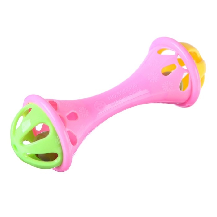 Погремушка «Гантелька», цвет МИКС, Крошка Я Погремушка «Гантелька», цвет МИКС, Крошка Я