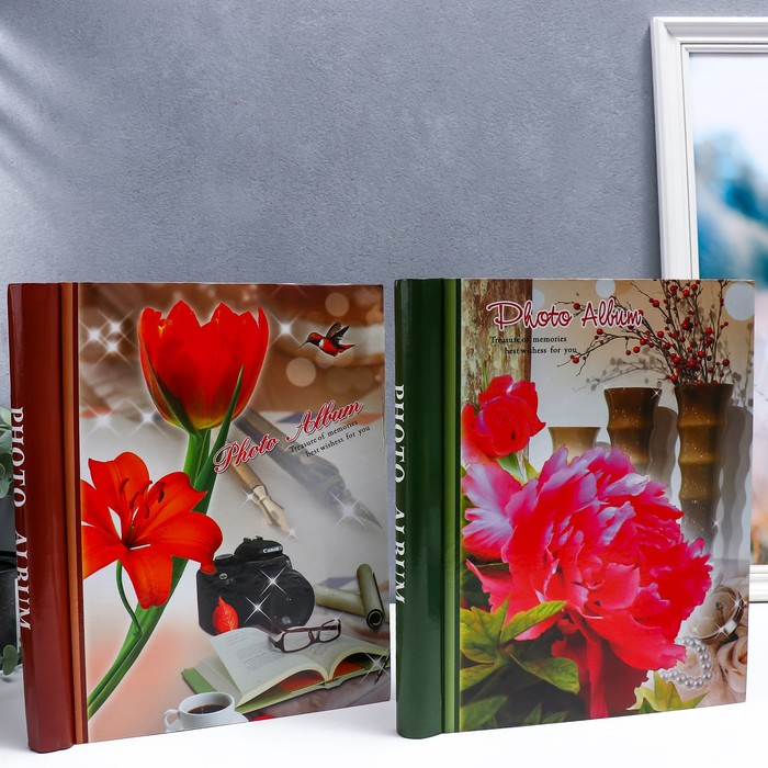 Фотоальбом магнитный на 20 листов Фотоальбом магнитный на 20 листов "Ароматный чай" МИКС 24х28,5х2 см