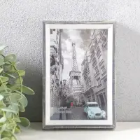 Фоторамка пластик 10х15 см "Данте" чёрный состаренный 16х10,8х2,5 см