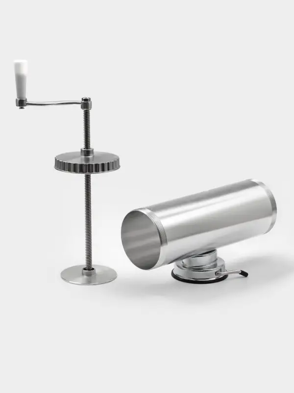 Шприц колбасный, 2.5 кг, 34&times;12&times;15 см, 2 насадки, нержавеющая сталь