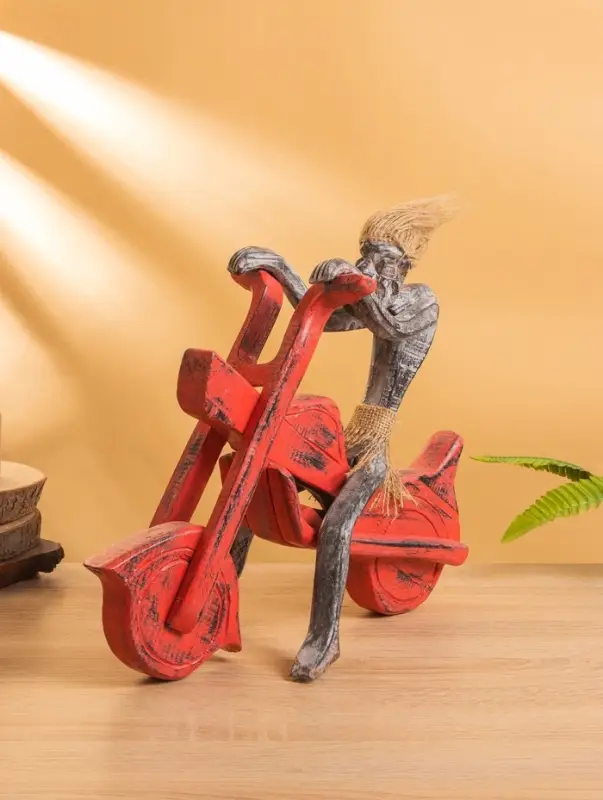 Сувенир Сувенир "Абориген байкер" дерево, 35х15х30 см