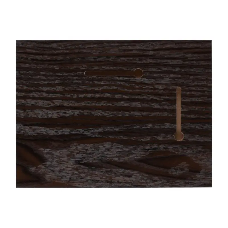 Плакетка Plaque, малая, венге с серебристой пластиной Плакетка Plaque, малая, венге с серебристой пластиной