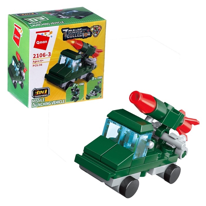 Конструктор "Транспорт", 2106-3   36 деталей