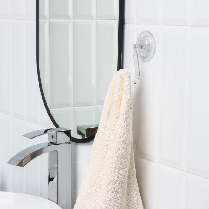 Крючки самоклеющиеся Доляна, 11×6,5×6,5 см, цвет прозрачный Крючки самоклеющиеся Доляна, 11×6,5×6,5 см, цвет прозрачный