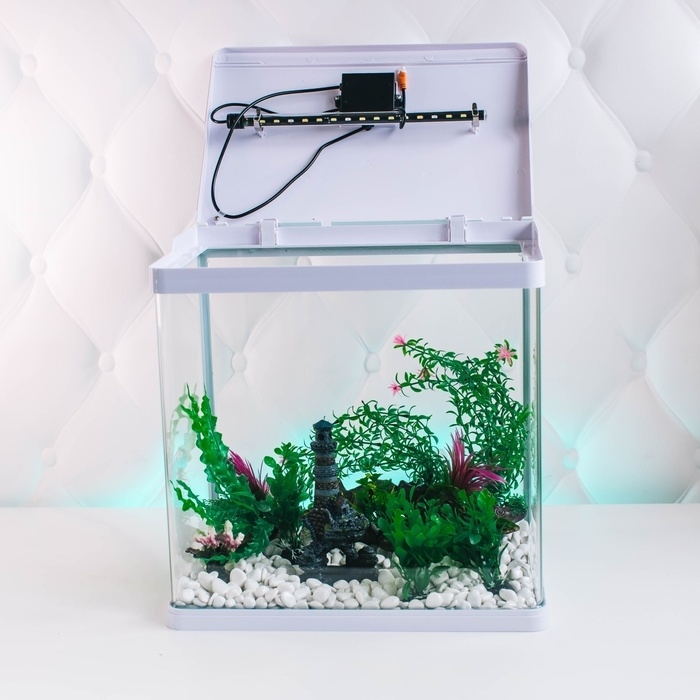 Грунт для аквариума  Грунт для аквариума "Галька цветная,  белая" 800г фр 8-12 мм