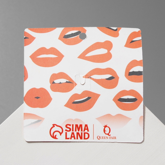 Брошь &laquo;Вишенки&raquo; флирт, цвет красно-белый в золоте