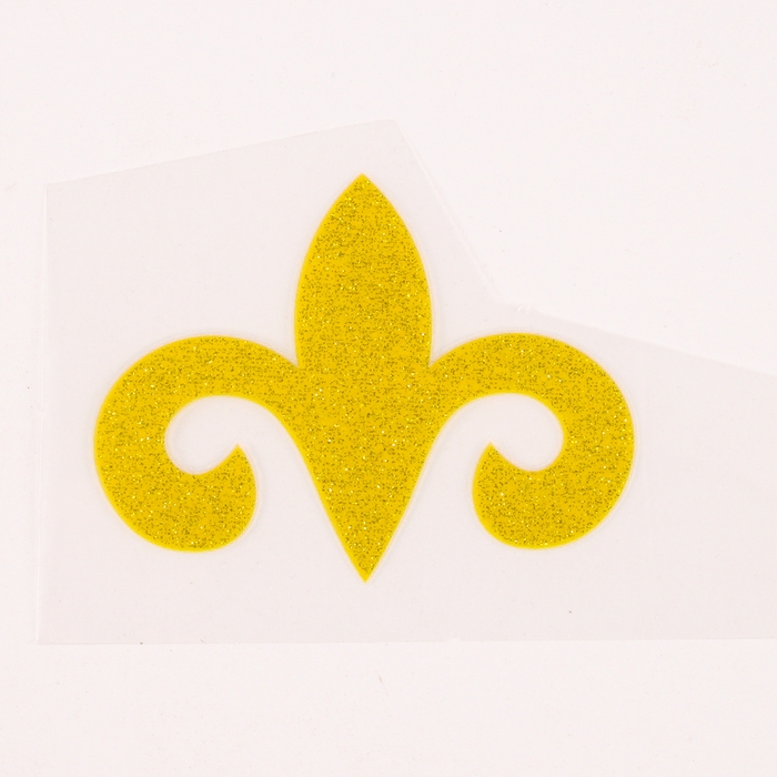 Термотрансфер на листе «Трилистник», 5 х 7 см, набор 20 шт., золото с блёстками Термотрансфер на листе «Трилистник», 5 х 7 см, набор 20 шт., золото с блёстками