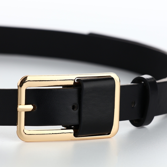 Ремень женский, ширина 2,1 см, цвет чёрный Ремень женский, ширина 2,1 см, цвет чёрный