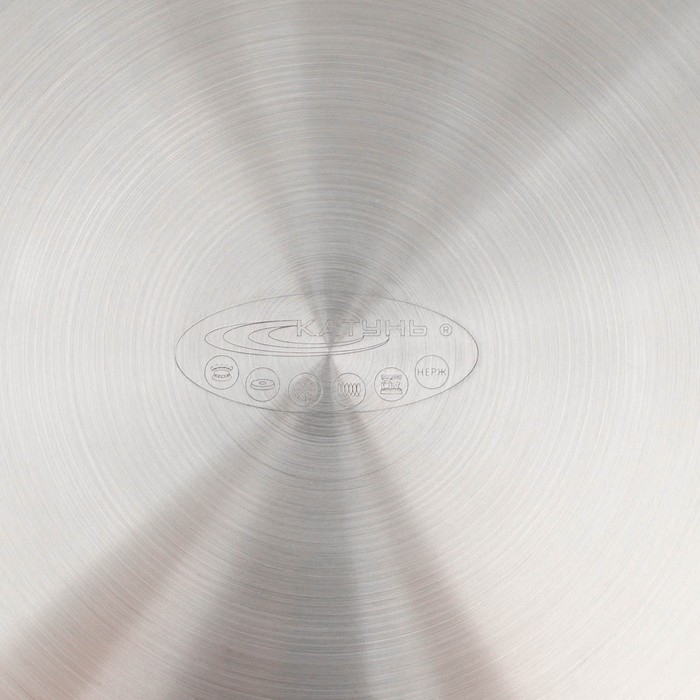 Сковорода из нержавеющей стали «Общепит», d=34 см, толщина корпуса 0,6 мм, дно 3,5 мм, капсульное дно, индукция