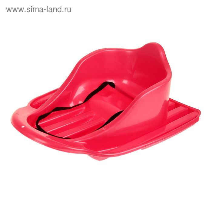 Санки ледянка «Карета» с ремнём безопасности, цвет красный Санки ледянка «Карета» с ремнём безопасности, цвет красный
