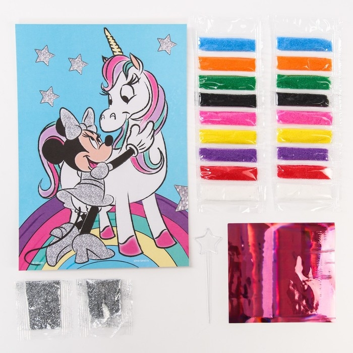 Набор для творчества, фреска Минни Маус и единорог Набор для творчества, фреска Минни Маус и единорог