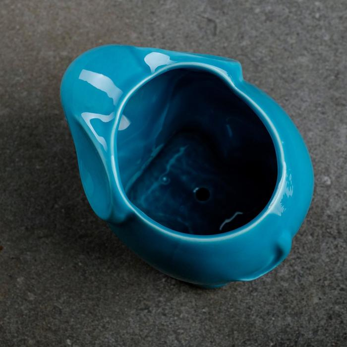 Горшок Горшок "Слоник" голубой, 12х8,5х10см