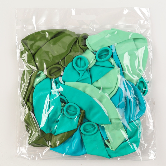 Шар латексный 12 Шар латексный 12" «Бирюза», набор 25 шт., цвета МИКС