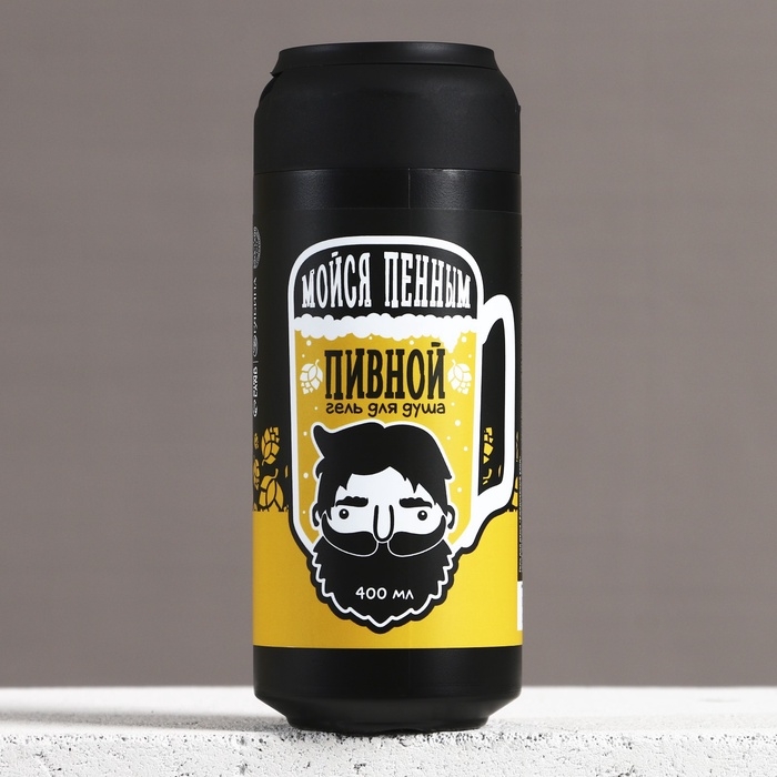 Гель для душа во флаконе пиво, 400 мл, HARD LINE Гель для душа во флаконе пиво, 400 мл, HARD LINE