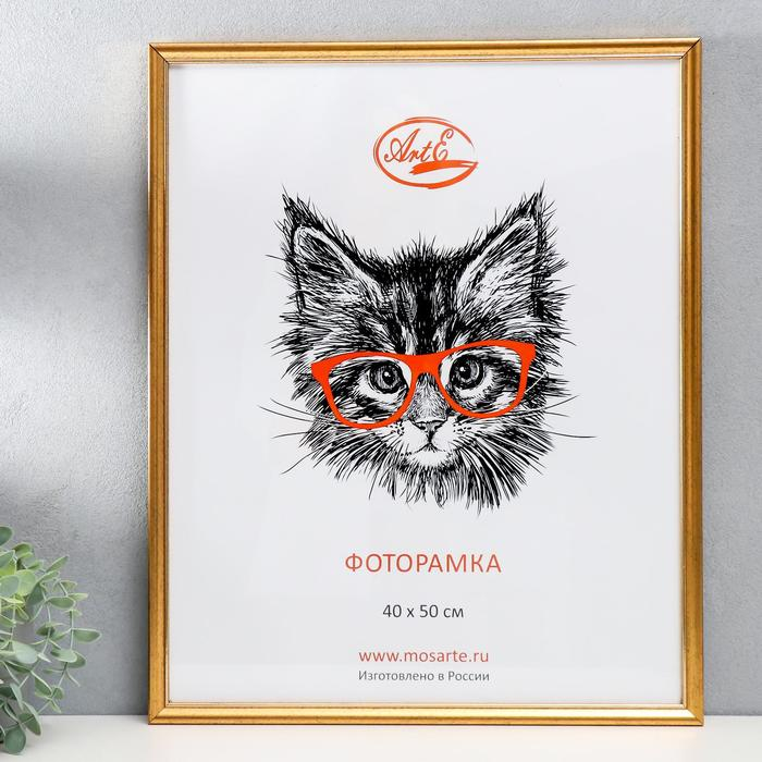 Фоторамка пластик 40х50 см, состаренное золото (пластиковый экран) Фоторамка пластик 40х50 см, состаренное золото (пластиковый экран)