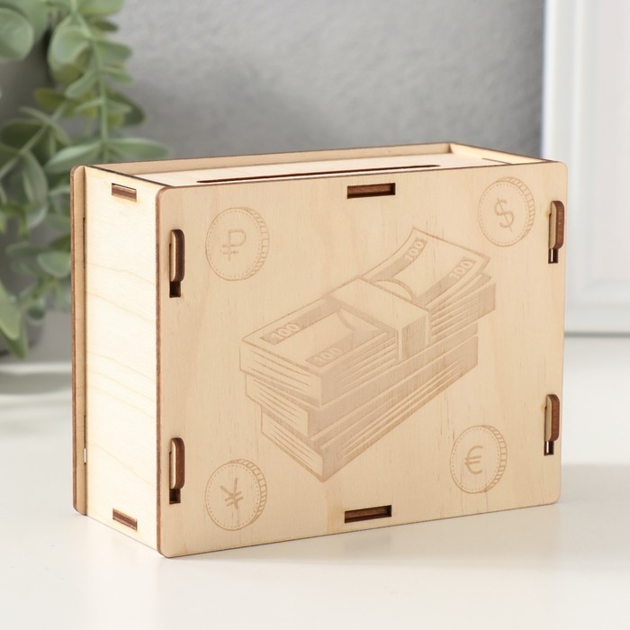 Копилка Копилка "Деньги" 13х10х5 см (набор 6 деталей)