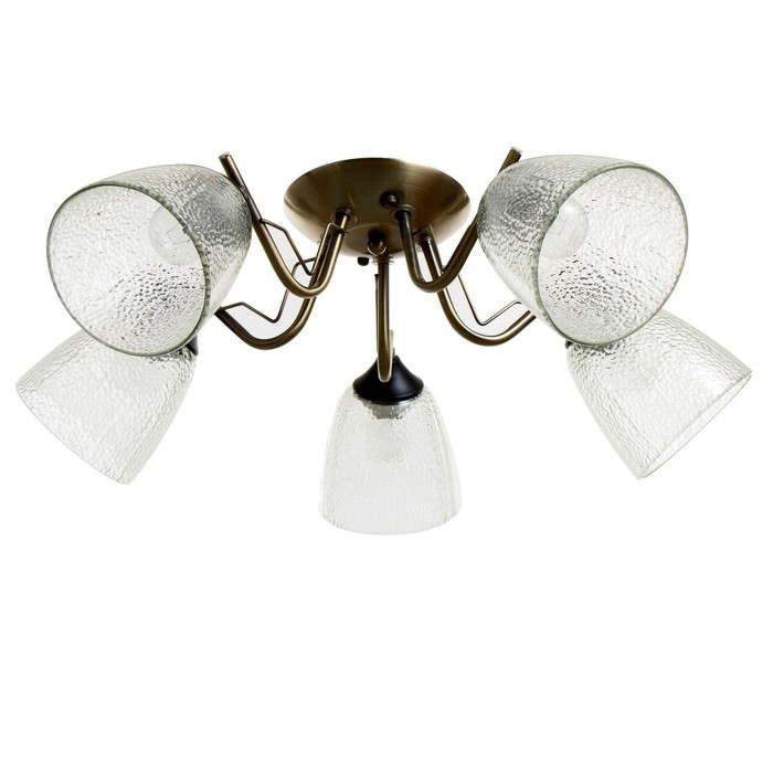 Люстра Люстра "Эсм BayerLuxина" 5хЕ27 40Вт бронза 50х50х19 см BayerLux