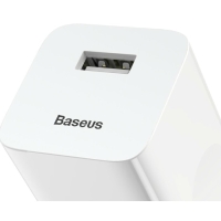 Зарядное устройство Baseus BX02 Quick Charger USB, 3A, 24W, белый