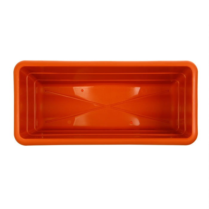 Ящик для цветов, 48 × 22 × 17 см, 10 л, цвет терракот Ящик для цветов, 48 × 22 × 17 см, 10 л, цвет терракот