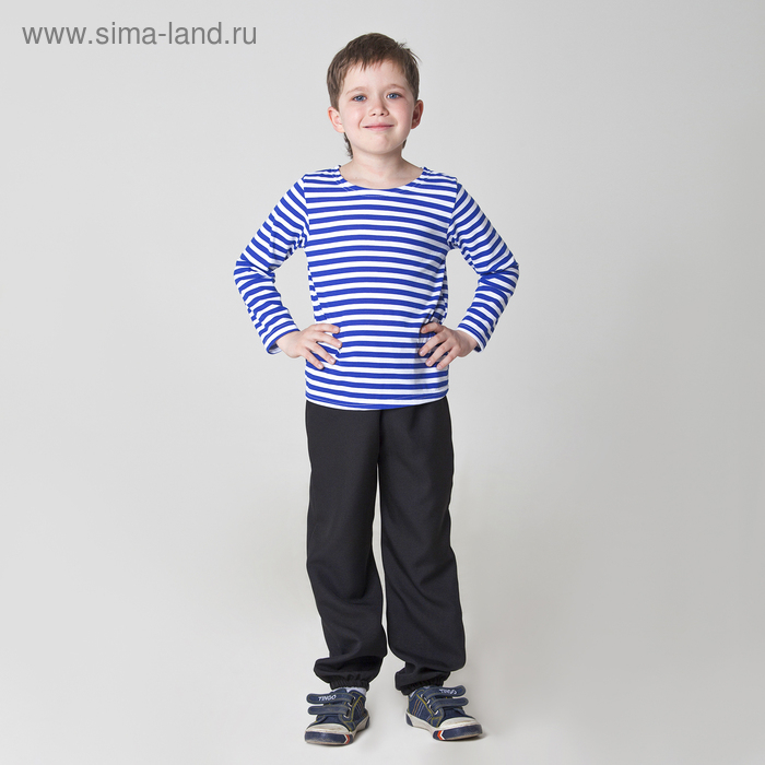 Тельняшка-фуфайка военного, детская, р. 34, рост 134 см Тельняшка-фуфайка военного, детская, р. 34, рост 134 см