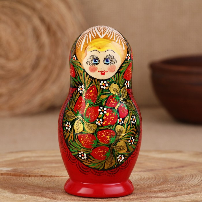 Матрёшка 5-ти кукольная  Матрёшка 5-ти кукольная "Татьяна", хохлома, 14-15 см