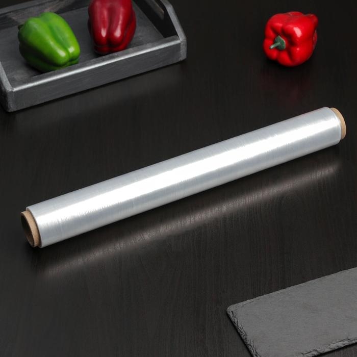 Плёнка пищевая Доляна, 45 см × 200 м, 8 мкм, цвет белый Плёнка пищевая Доляна, 45 см × 200 м, 8 мкм, цвет белый