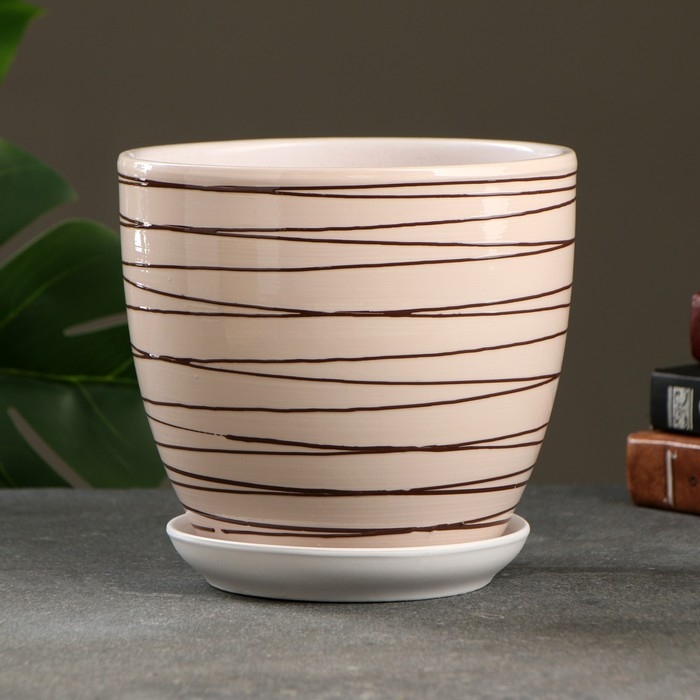 Горшок цветочный Горшок цветочный "Линии" 2,5 л,