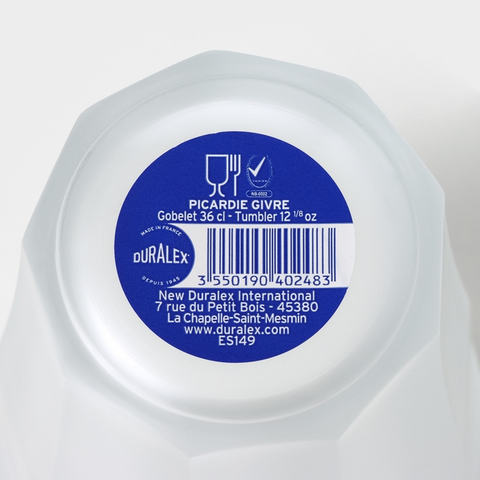 Набор стеклянных матовых стаканов PICARDIE, 360 мл, 6 шт Набор стеклянных матовых стаканов PICARDIE, 360 мл, 6 шт