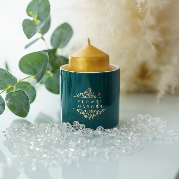 Горшок для цветов керамический с тиснением, кашпо «Цветочный сад», 8 х 7,5 см Горшок для цветов керамический с тиснением, кашпо «Цветочный сад», 8 х 7,5 см