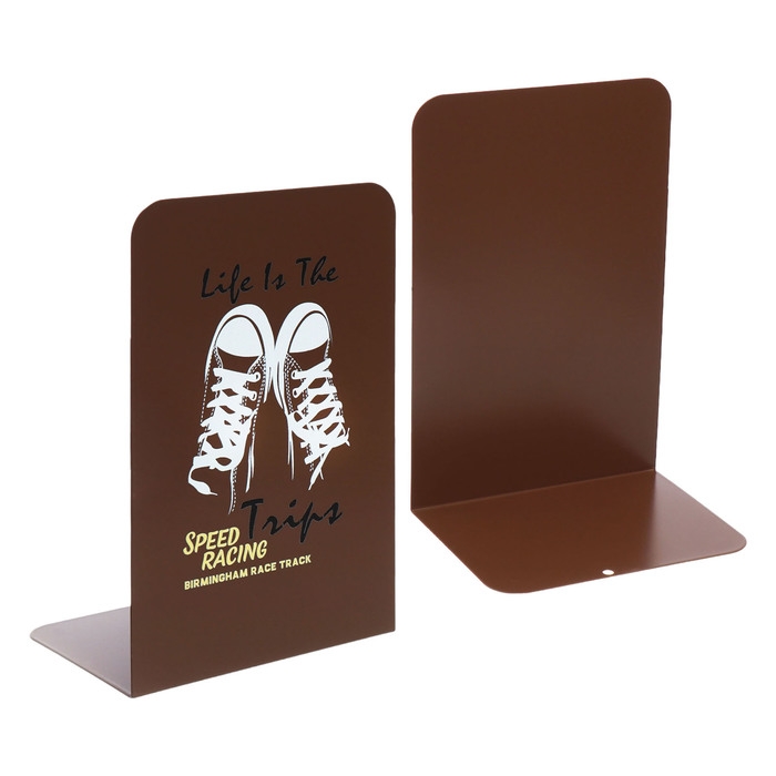 Подставки для книг Подставки для книг "Кеды", 2 штуки, коричневые