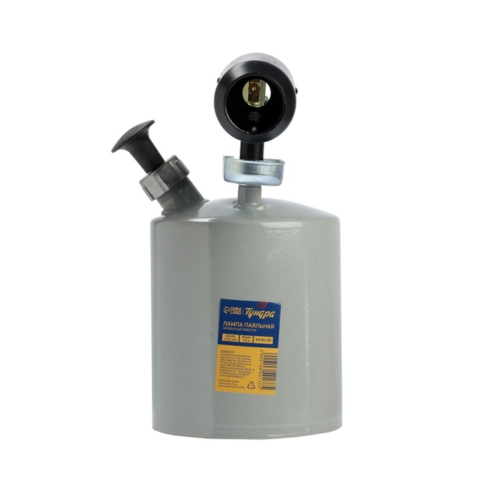 Лампа паяльная ТУНДРА, зауженный эжектор, расход <1.2 л/ч, АИ 92-95, объем 1.5 л Лампа паяльная ТУНДРА, зауженный эжектор, расход <1.2 л/ч, АИ 92-95, объем 1.5 л