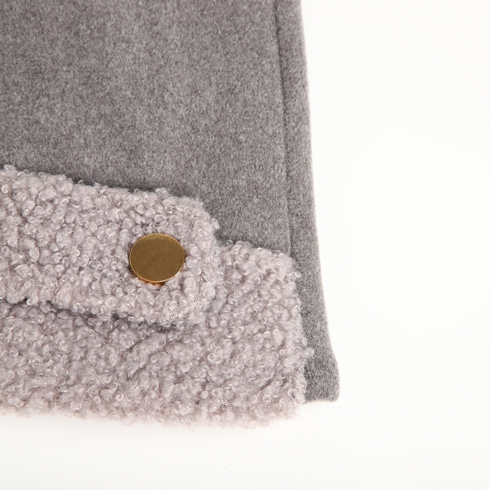 Перчатки женские, безразмерные, без утеплителя, цвет серый