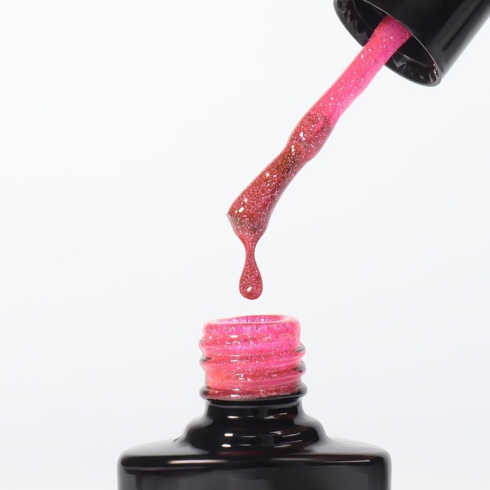 Гель лак для ногтей, «SHINING STAR», светоотражающий, 3-х фазный, 8мл, LED/UV, цвет красный (022) Гель лак для ногтей, «SHINING STAR», светоотражающий, 3-х фазный, 8мл, LED/UV, цвет красный (022)