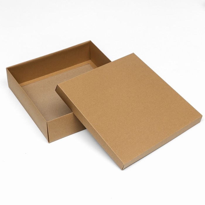 Коробка подарочная складная, упаковка, крышка-дно, крафт, 30 х 30 х 8 см Коробка подарочная складная, упаковка, крышка-дно, крафт, 30 х 30 х 8 см