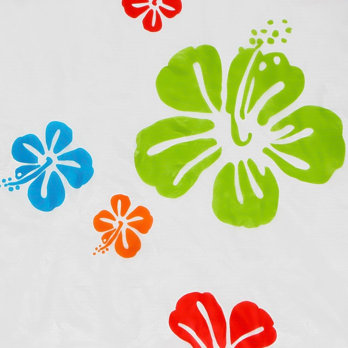 Штора для ванной комнаты Доляна «Гавайская роза», 180×180 см, EVA Штора для ванной комнаты Доляна «Гавайская роза», 180×180 см, EVA