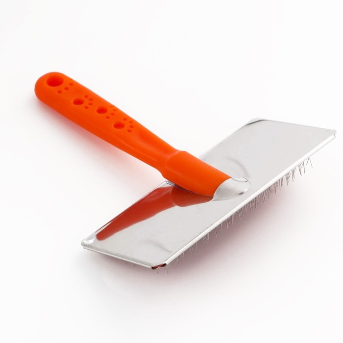 Пуходерка  Пуходерка "Лапки" большая без капель, 12 х 13 см, оранжевая