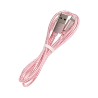 Кабель Hoco X2, USB - Lightning, 2.4A, 1 м, нейлон, розовое золото