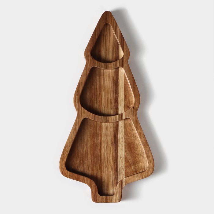 Менажница Magistro «Ёлочка», 30×15×1,8 см, акация Менажница Magistro «Ёлочка», 30×15×1,8 см, акация