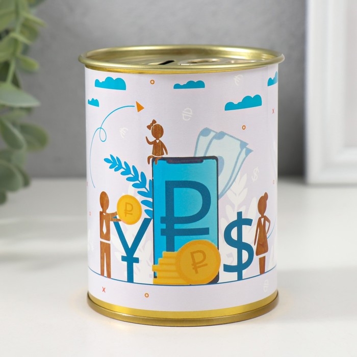 Копилка-банка металл Копилка-банка металл "Семейный банк"