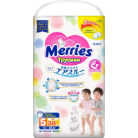 Подгузники-трусики Merries, размер XL (12-22 кг) 38 шт