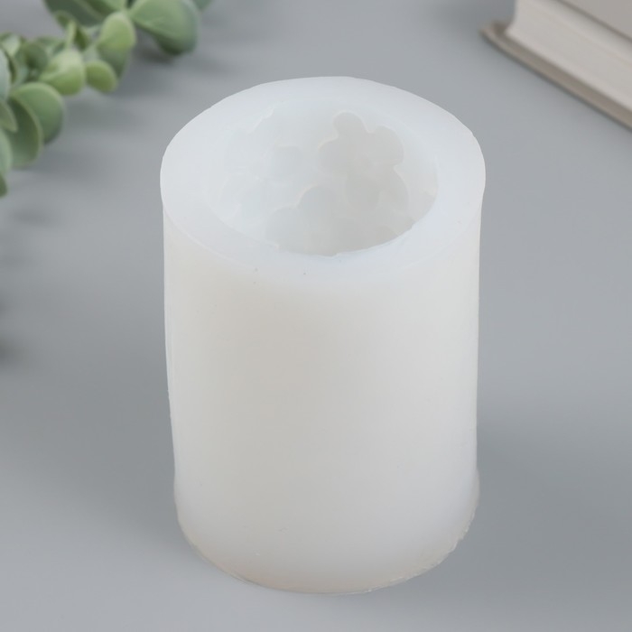 Молд силикон для свечи Молд силикон для свечи "Цветы" 7,8х7,8х9,8 см