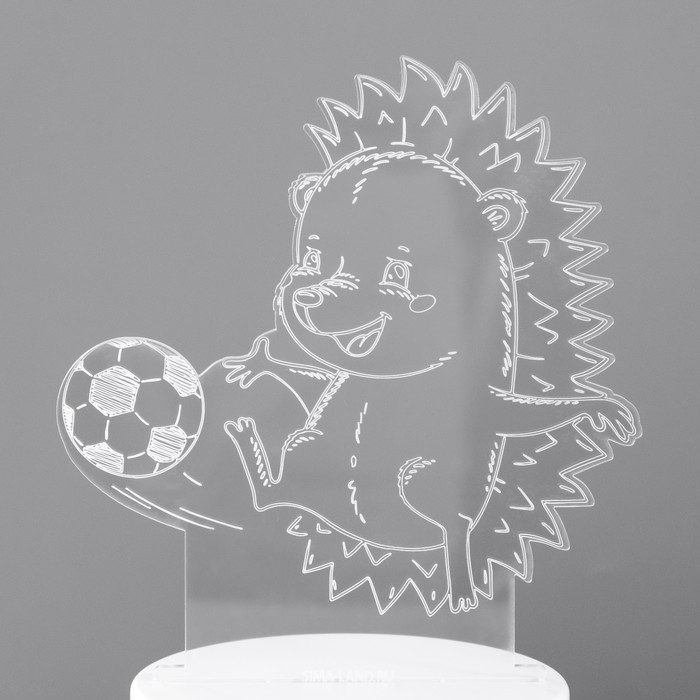 Светильник Светильник "Ежик футболист" LED RGB от сети 14,7х9,5х14,8 см RISALUX