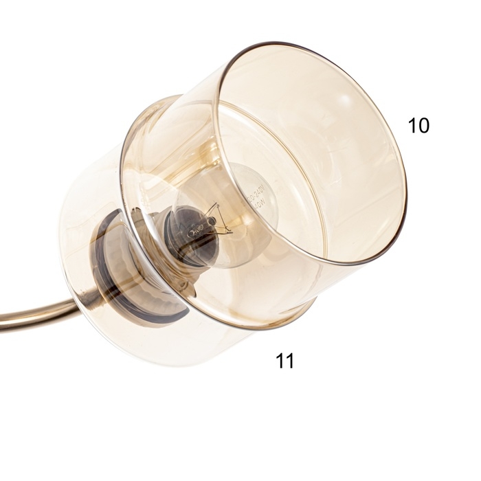 Люстра Люстра "Фокс" 2хЕ27 40Вт золото 46х20х27 см