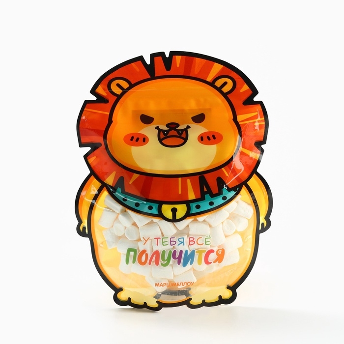 Маршмеллоу в формовом пакете Маршмеллоу в формовом пакете "У тебя всё получится", 40 г