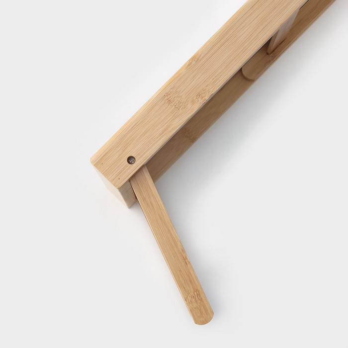 Поднос для завтрака с ножками Доляна, 46,5×25 см, бамбук Поднос для завтрака с ножками Доляна, 46,5×25 см, бамбук