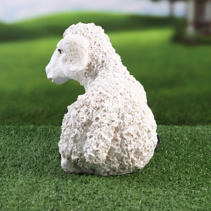 Садовая фигура  Садовая фигура "Ягненок лежит" 29х15х17см ///