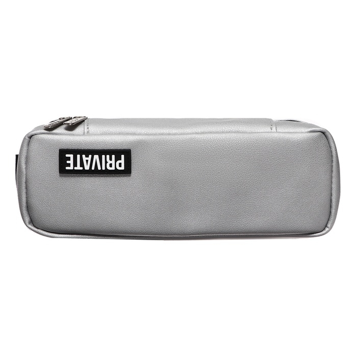 Пенал мягкий, 1 отделение, 90 х 210 х 50 мм, объёмный, deVENTE Private, искусственная кожа, серый 7025341 Пенал мягкий, 1 отделение, 90 х 210 х 50 мм, объёмный, deVENTE Private, искусственная кожа, серый 7025341