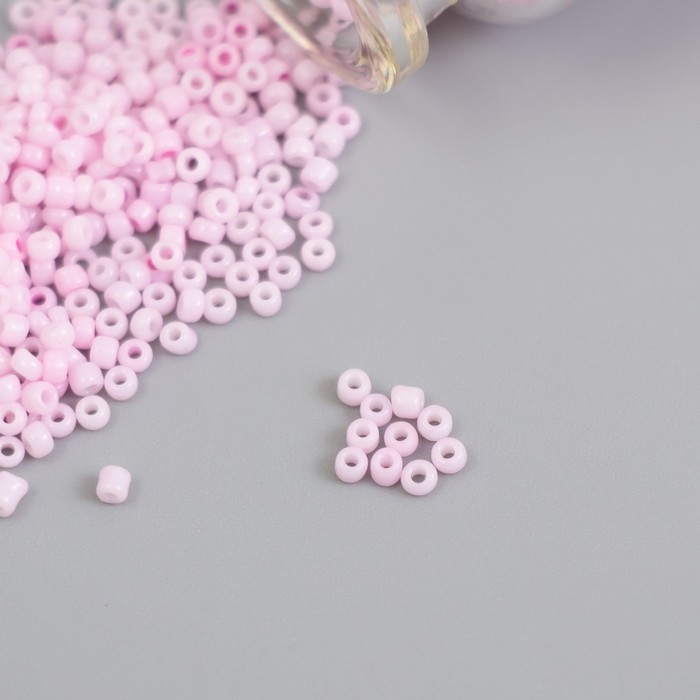 Бисер круглый 12/0 в бутылочке  Бисер круглый 12/0 в бутылочке "Розовый коралл" 2х20 гр набор 2 шт