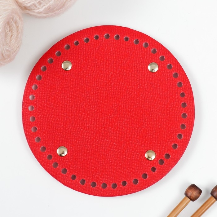 Основа для вязаных изделий кожзам Основа для вязаных изделий кожзам "Круглая. Модерн" МИКС 15х15 см