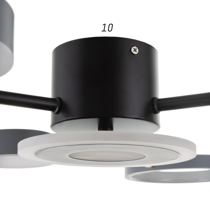 Люстра с ПДУ 2300/7GR LED 150Вт 3000-6000К серый 75х75х9 см BayerLux